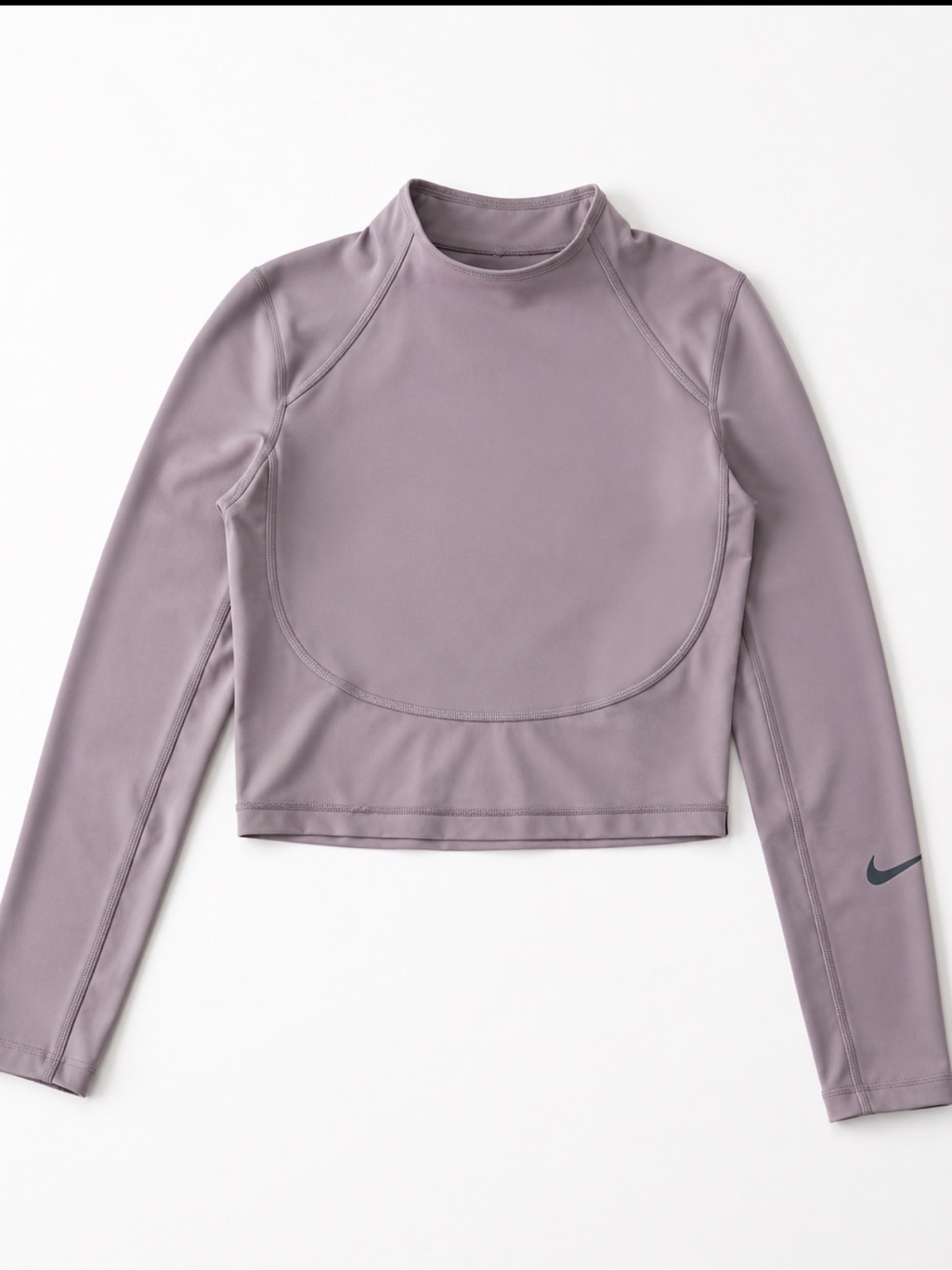 Nike Mauve Cropped Long-Sleeve Athletic Top And Leggings Small Size